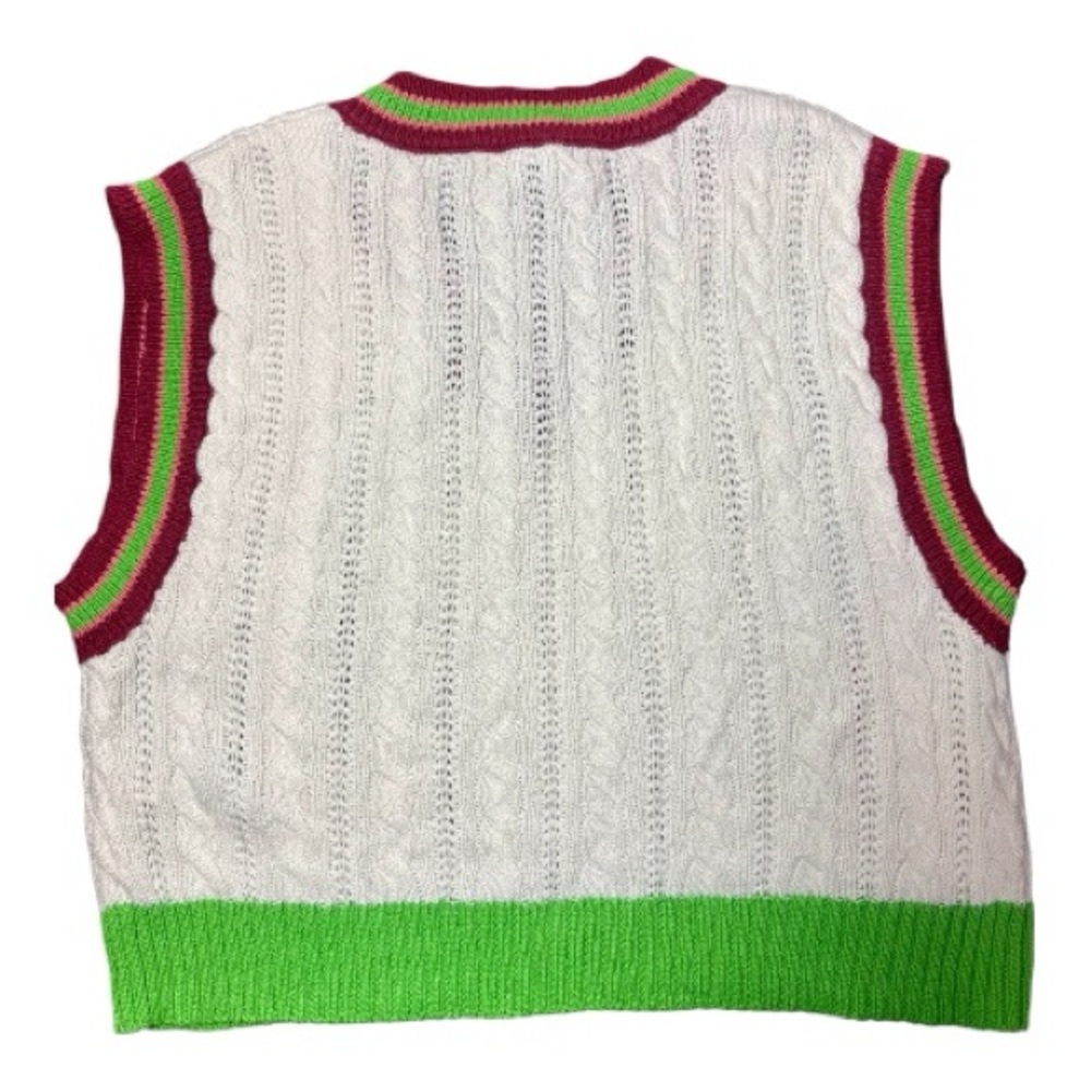 FOREVER 21 Varsity Knit Vest - Picture 2 of 7